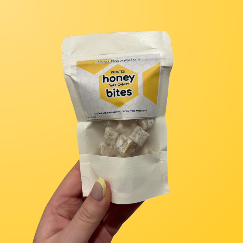 frosted honey wax candy bites