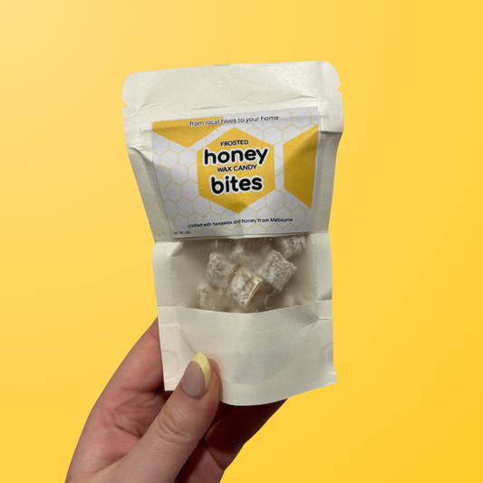 frosted honey wax candy bites
